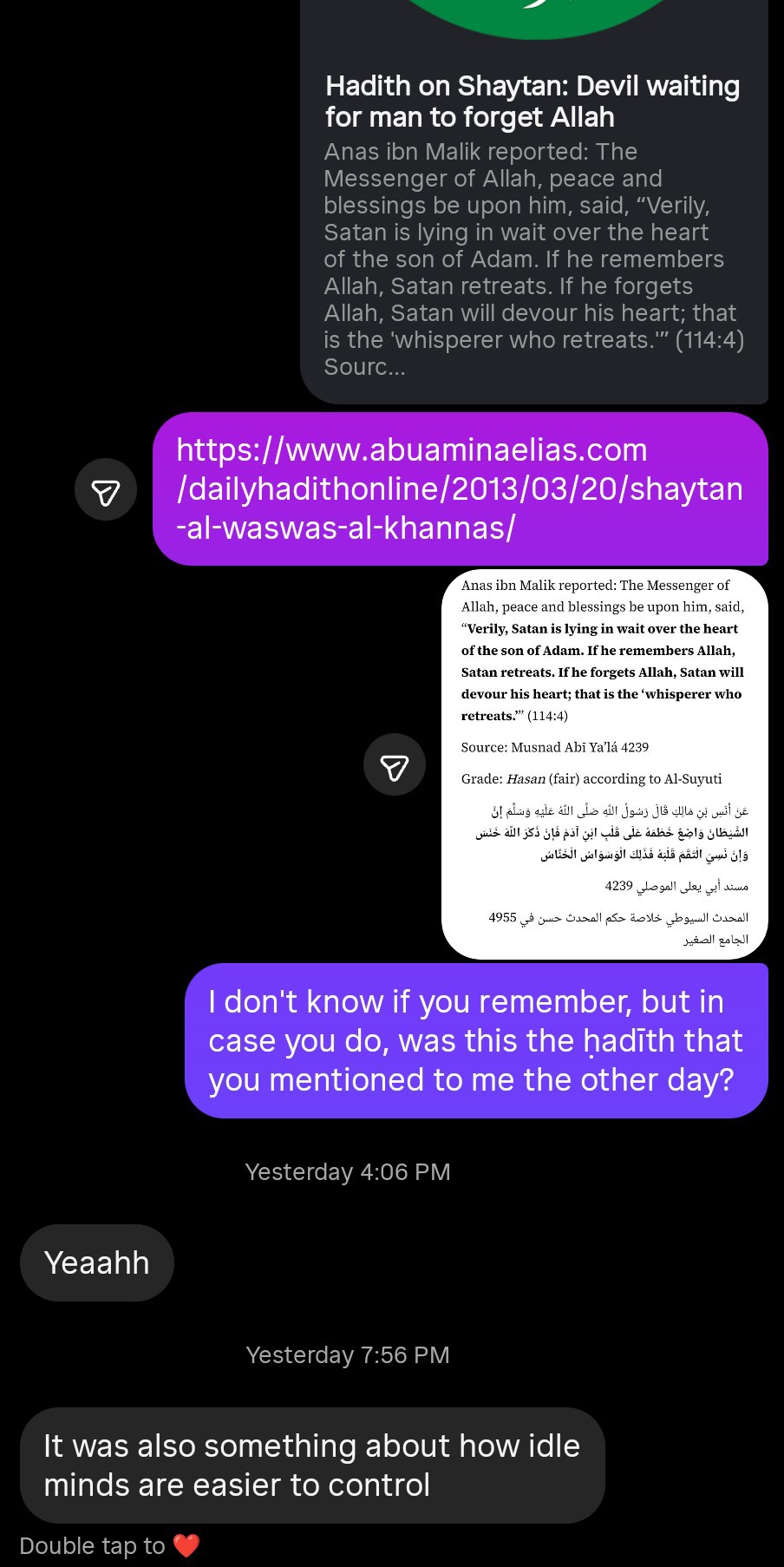 It was also something about how idle minds are easier to control