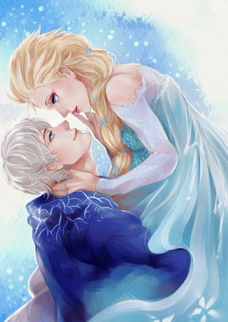 Jack Frost and Elsa